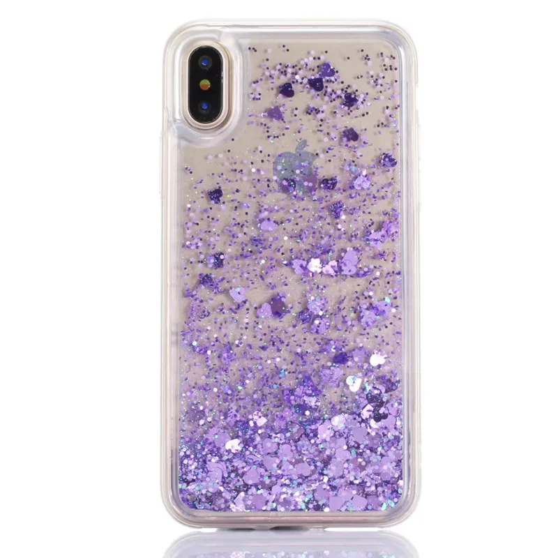 Динамический Liquid Bling Quicksand мягкий TPU чехол для samsung Galaxy S9 плюс A6 A8 плюс J4 J6 J3 J8 S5 Note9 J3 J5 ЕС - Цвет: purple