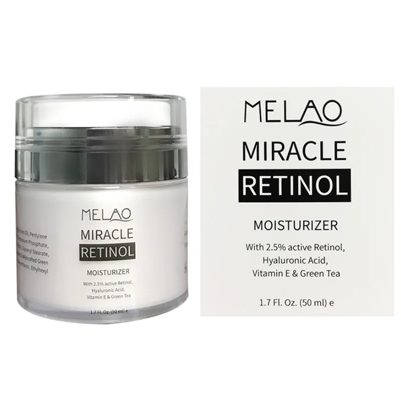 MELAO против старения активная Гиалуроновая кислота и витамин е 50 г 2.5% ретинол крем для лица глубокое увлажнение и отбеливание кожи E