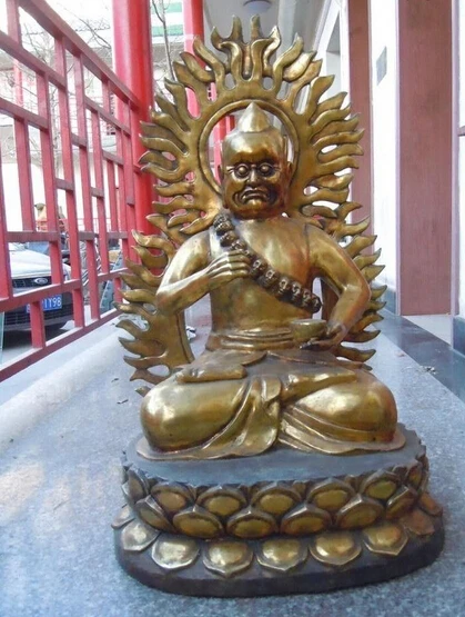 

shitou 001521 32 Inch Chinese gilt bronze carved Esoteric Buddhism buddha Sculpture statue