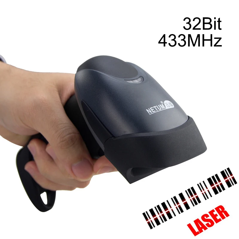 

Wireless Laser Barcode Scanner Reader Portable 180/Second Cordless Bar Code Scan For Inventory -HW-M2