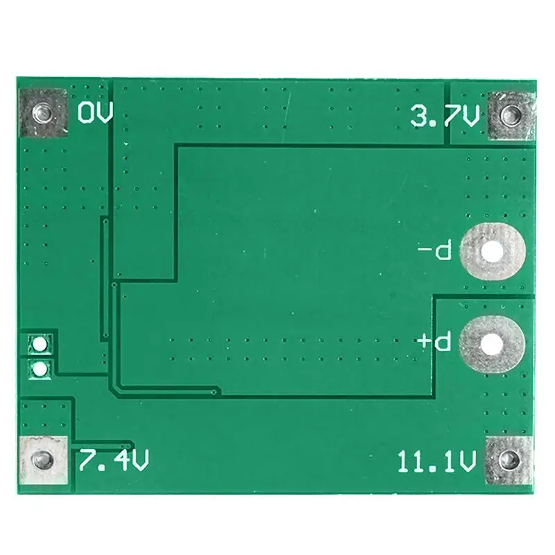 3 шнура 12V18650 литий Батарея Защитная панель для 11,1 V 12,6 V с коррекцией 25A многоконтурная защита от избыточной зарядки
