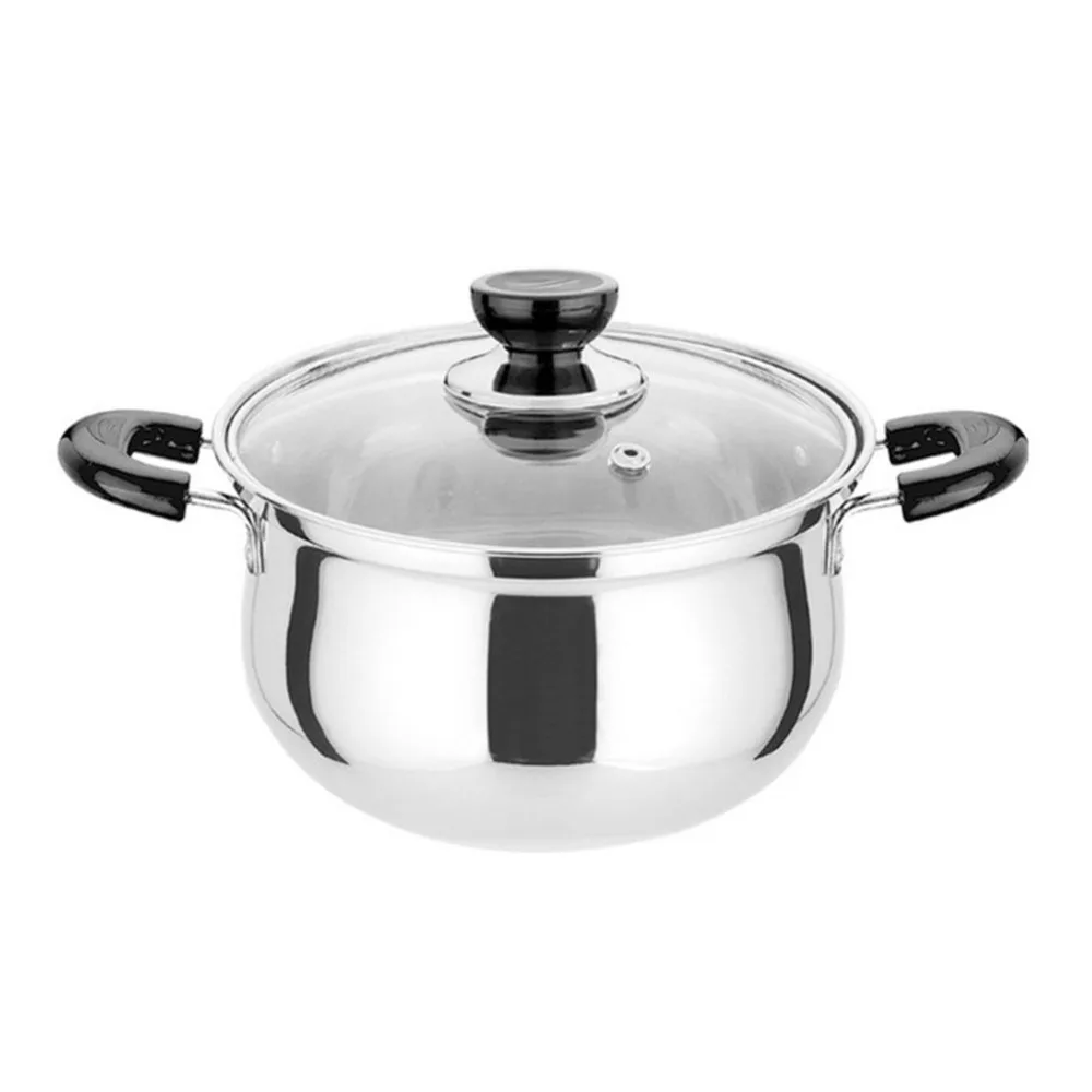 20cm Diameter Korean Style Thickened Stainless Steel Cooking Pot With 