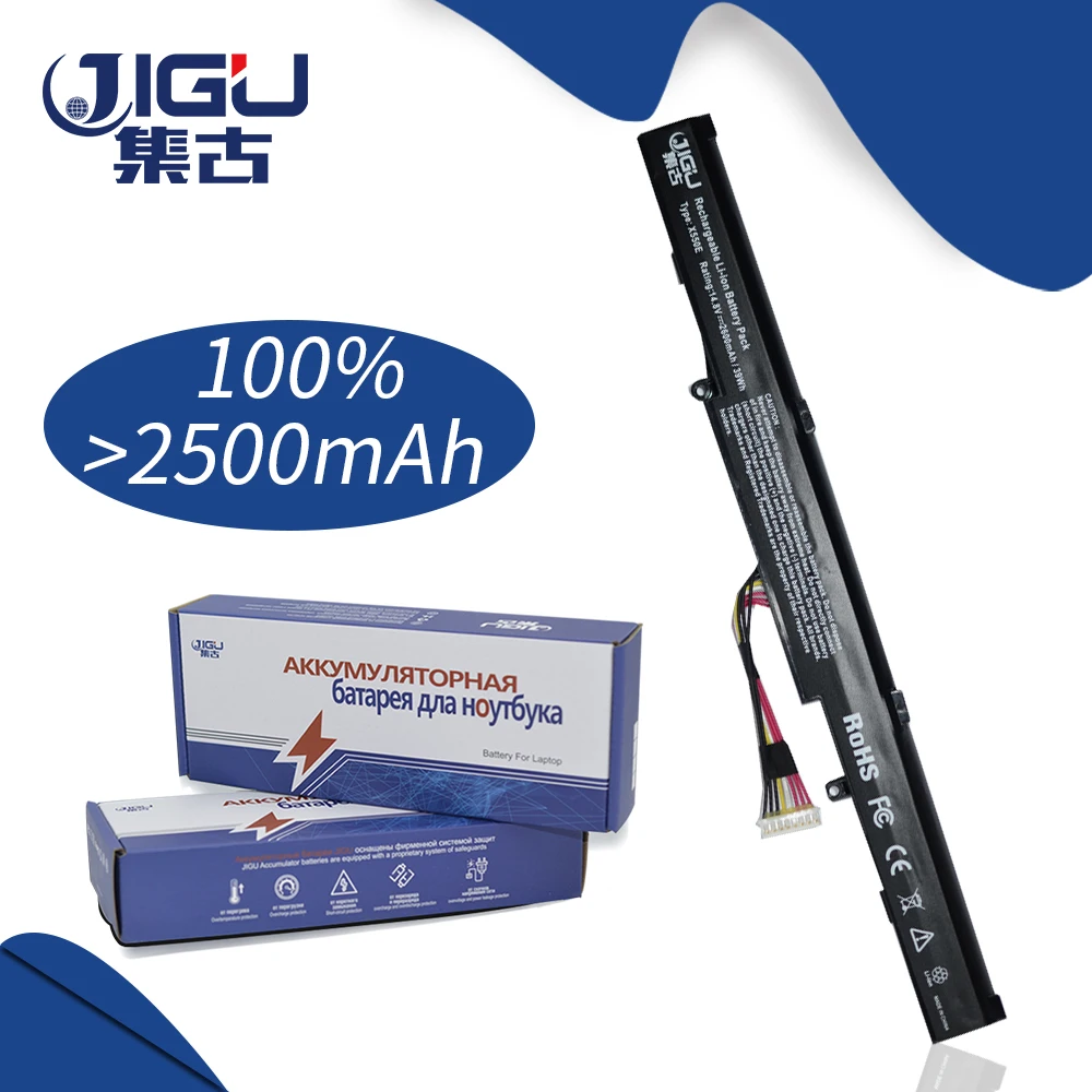 Najtaniej JIGU nowy akumulator do laptopa A41 X550E dla ASUS X450 X450E X450J X450JF X751L A450J A450JF A450E F450E 4 komórki