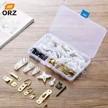 ORZ 1set Wall Hanging Hooks Frame Picture Painting Wedding Photos Clock Seamless Invisible Wall Hanging Hooks With Metal Sheet