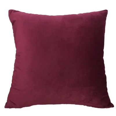 Дзенга Одноцветный вельветовый чехол для подушки Чехол размером 45*45 см наволочка для декоративных подушек для дивана домашний декор бархатное покрытие для подушки - Цвет: MR18