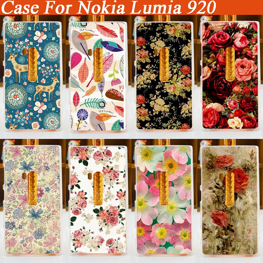 Новая картина красочные красивые цветы чехол для Nokia Lumia 920 жесткий пластик задняя