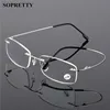 Unisex Titanium Alloy Rimless Reading glasses , Women High Definition Anti Fatigue Ultralight Frameless Presbyopia Eyewear A859 ► Photo 1/6