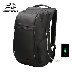 KINGSONS 13,3 15,6 17,3 дюймов рюкзак для ноутбука непромокаемый износостойкий мужской женский модный Рюкзаки Дорожные деловые школьные сумки