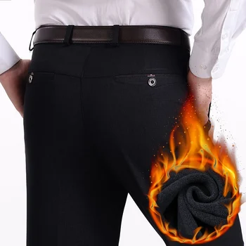 

Uwback 2017 Winter Thick Pants High Waist Fleece Warm Casual Pants Loose Black Long Trousers Zipper Fly Cargo Pant PantalonXA390
