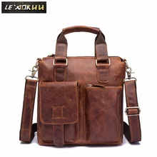 Мужской портфель из натуральной кожи на каждый день, деловой портфель, 12 дюймов, чехол для ноутбука Attache, портфель, сумка-тоут, Maletin, сумка-мессенджер, b259