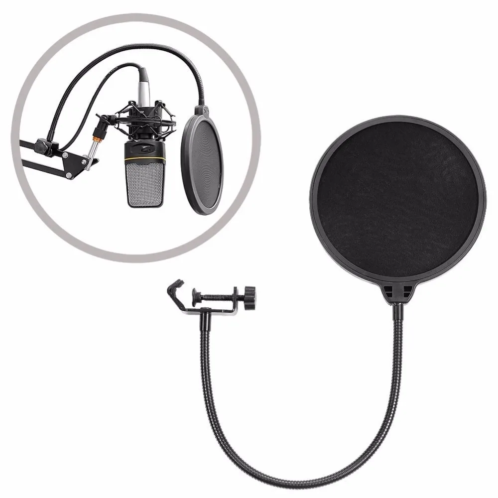FFYY-NB-35 крепление для микрофона, держатель с зажимом и настольный монтажный зажим, поп-фильтр, маска для защиты от ветрового стекла, НАБОР ЗАЖИМОВ