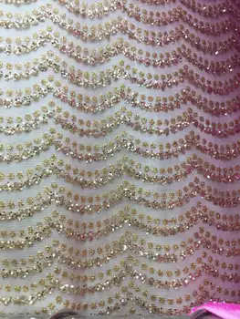 

Popular high quality glitter mesh fabric lace fabric women dress embroidery net fabric