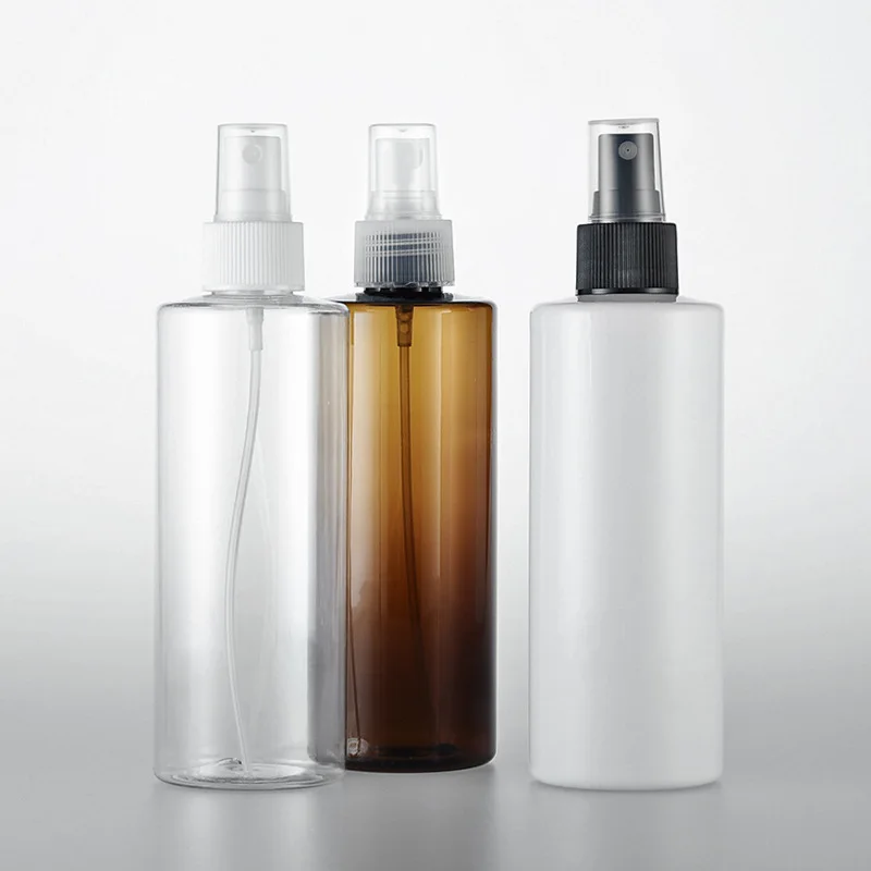 3pcs 250ml plastic flat shoulder bottle spray bottle Flower water bottle pure dew bottling cosmetic packaging empty bottle BQ060