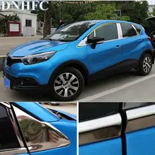 DNHFC Stainless steel Car window decoration article Chorme Car Accessories For Renault Captur 2014 2015