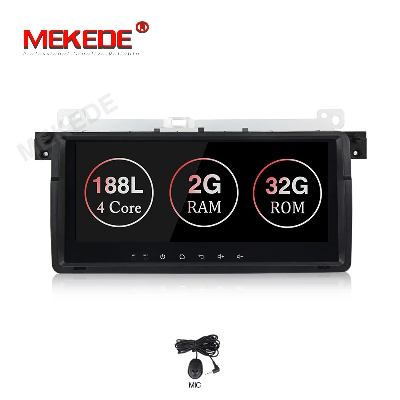 MEKEDE 8," Android9.1 автомобильный Радио gps для BMW E46 M3 318i 320i 325i поддержка SWC аудио wifi 4G BT телефон - Цвет: car dvd