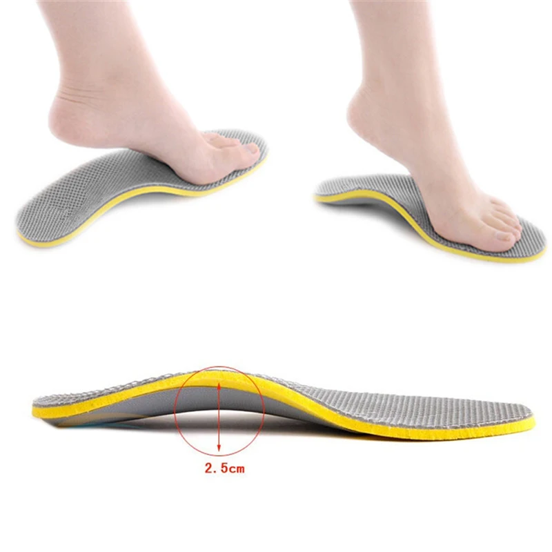 201 1 пара мужские женские 3D ортопедические стельки Дышащие ортопедические плоские вкладыш для стопы подкладки для поддержки свода стопы для подошвенного фасциита
