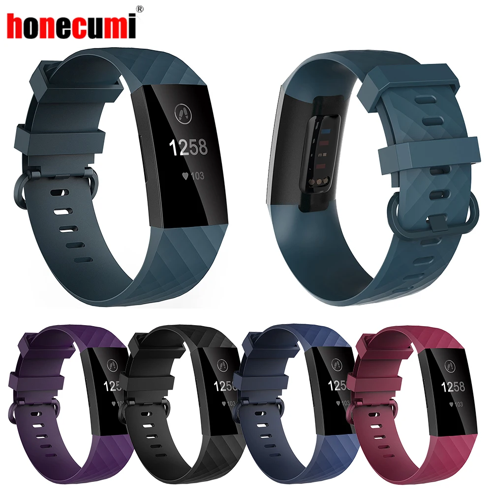 Honecumi для Fitbit Charge 3 ремешок на запястье фитнес трекер сменный многоцветный браслет