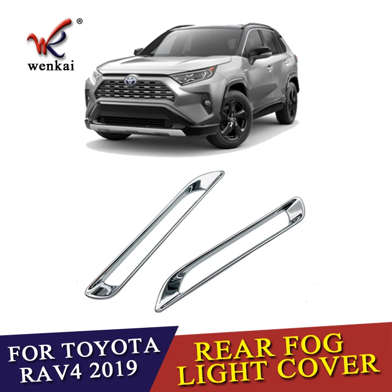 2 шт./лот для Toyota Rav4 2019 2020 ABS хромированный задний отражатель противотуманная фара