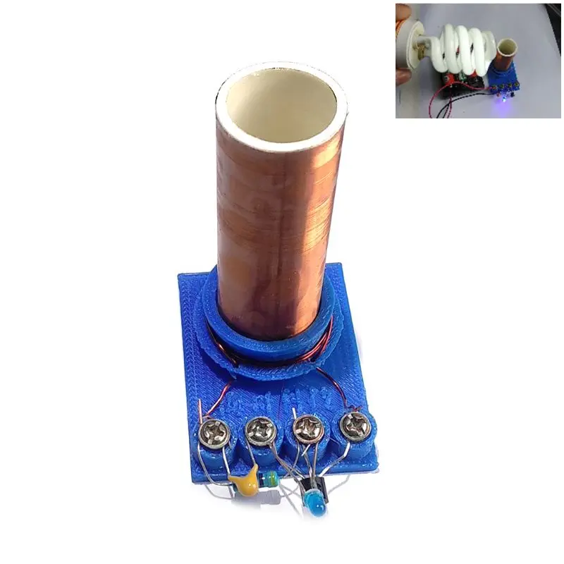 

1 Set Tesla Coil DIY Mini Electronic Technology Light Crafts Handmade Manual Assemble Magic Component