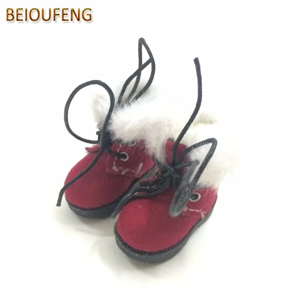 Обувь для кукол BEIOUFENG 3 2 см снежные ботинки Blythe 1/8 кроссовки BJD обуви Blyth Azone