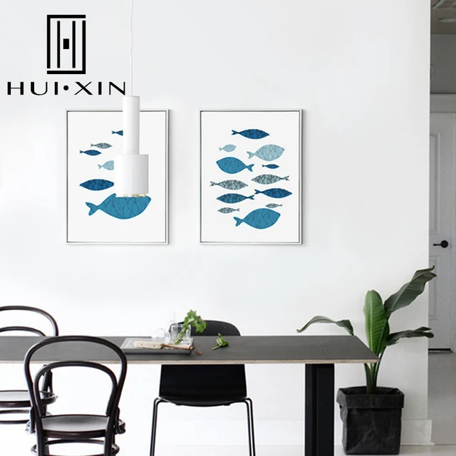 Cartoon Animation Nature Ocean Sea View Fish Living Room Sofa Home