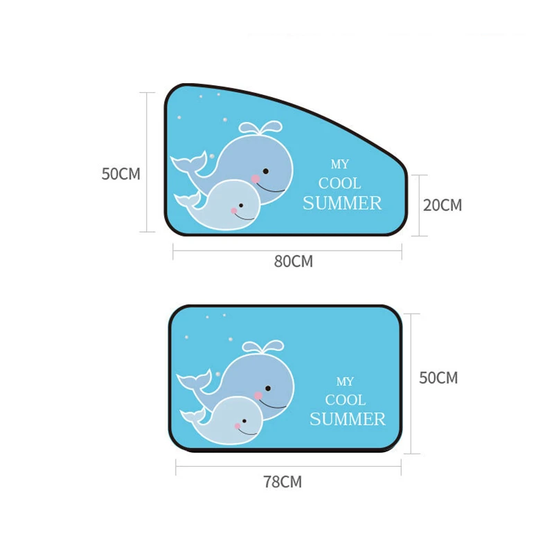 Автомобильная магнитная шторки боковое окно универсальная мультяшная Автомобильная внутренняя защита от солнца Магнитная занавеска блок УФ Защита