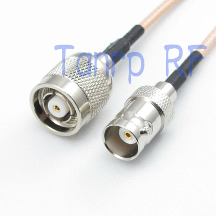 

20inch RP TNC male plug to BNC female jack RF adapter connector 50CM Pigtail coaxial jumper cable RG316 extension cord