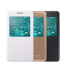 Original Case For Samsung Galaxy Alpha G8508 S View Cover Wallet Flip case window auto sleep wake EF-CG850B