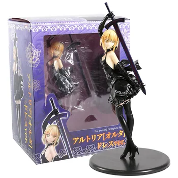 

Anime Model Fate Stay Night SABER Fate Night Black Dress Action Figure Model Dolls Decoration Collection Figurine Kids Toys