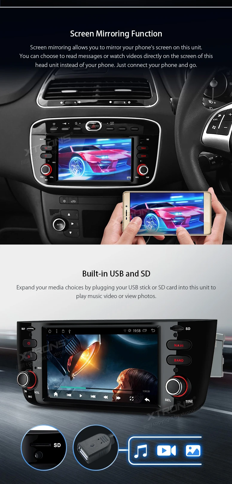 Flash Deal 6.2" Android 7.1 Nougat Car Multimedia Navigation GPS Radio for Fiat Punto 2012-2018 & Linea 2012-2018 & Punto Evo 2009-2012 5