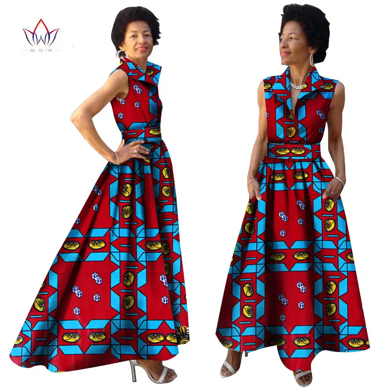 2018-African-Summer-Dress-Dashiki-Dress-African-Bazin-Riche-Dress-for-Women-Plus-Size-Long-Print(7)