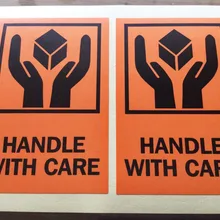 2000 шт/партия 51x76 мм ручка с заботой самоклеющиеся наклейки для перевозки грузов, пункт № SL01