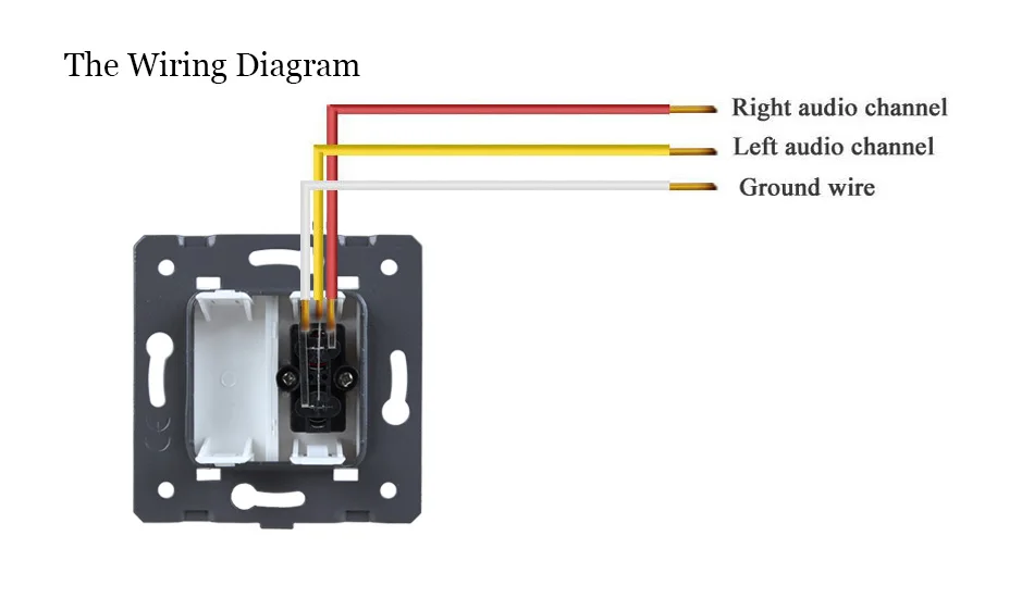 WELAIK EU-standard Audio-Socket DIY-запчасти-настенное аудио-гнездо-без стекла-панель A8AFW/B