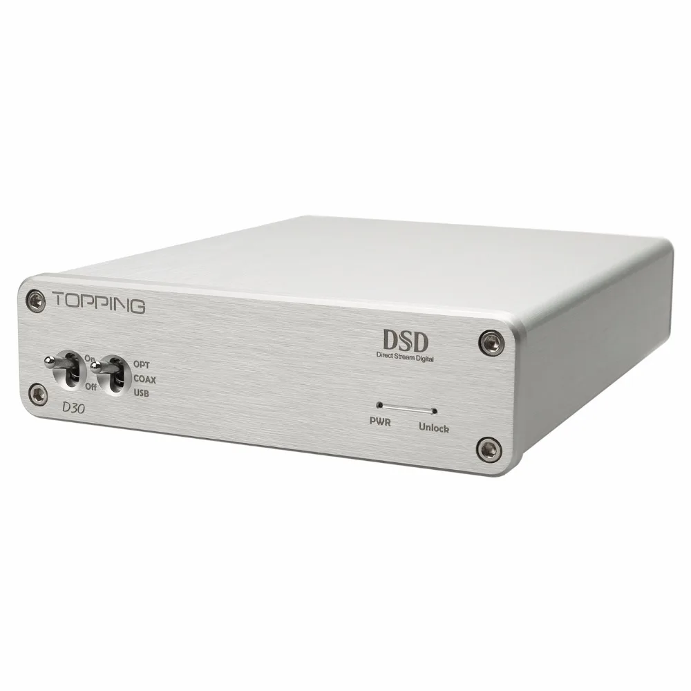 TOPPING D30 DSD hifi fever Настольный аудио декодер доска USB ЦАП на XMOS коаксиальный
