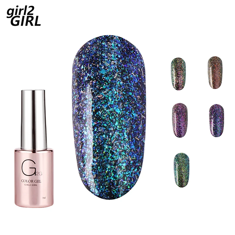 

GIRL2GIRL UV GEL NAIL POLISH SOAK OFF FIREWORK COLORS