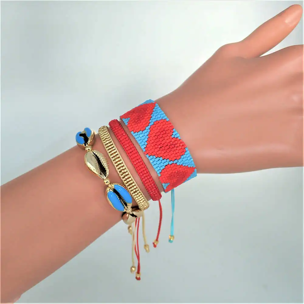 Go2boho Pulseras Mujer богемный Perles MIYUKI браслет в виде ракушки летние пляжные ювелирные изделия браслеты в виде сердца для женщин ручной работы Bileklik