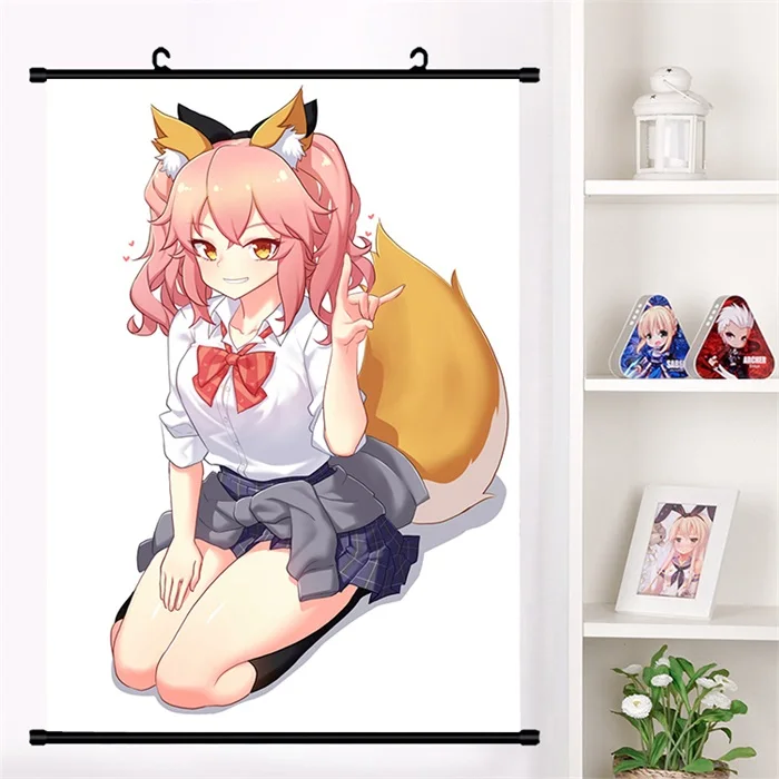 Японское аниме Манга Fate/большой заказ FGO сексуальный tamamo no Mae Косплей стены прокрутки Фреска плакат настенный висящий плакат домашний декор сбор - Цвет: I