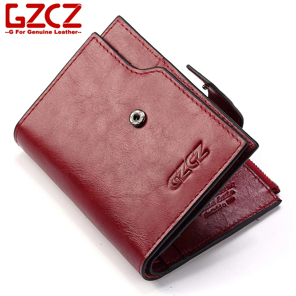 

GZCZ 2018 Cow Leather Women Wallet Purse Female Fashion Luxury Organizer Women's Handbag Genuine Leather Phone Pocket Carteira