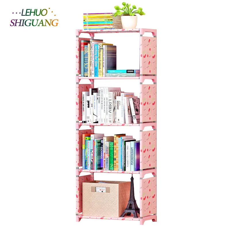 

Simple bookshelf bookcase shelf racks creative combination of shelf floor children's bookcase