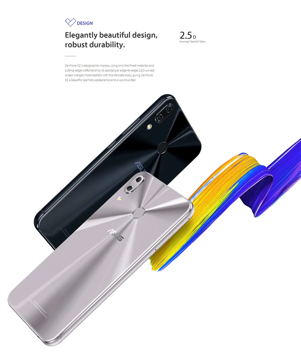 Global Version ASUS ZenFone 5Z ZS620KL 6GB 64GB Android8.0 6.2"19:9 FHD+Notch ScreenSnapdragon 845 Face ID Fast Charge Telephone