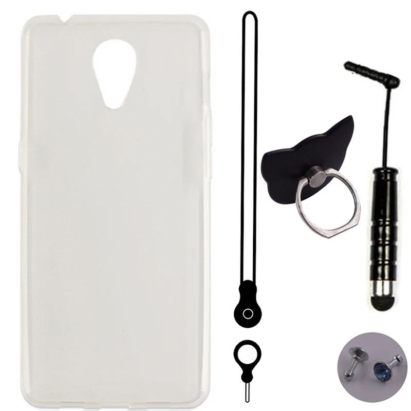 

iTien Protection Cover Case For Oukitel K6000 Plus 5.5 inch Lanyard Ring Pen TPU Silicone Shell Etui Skin