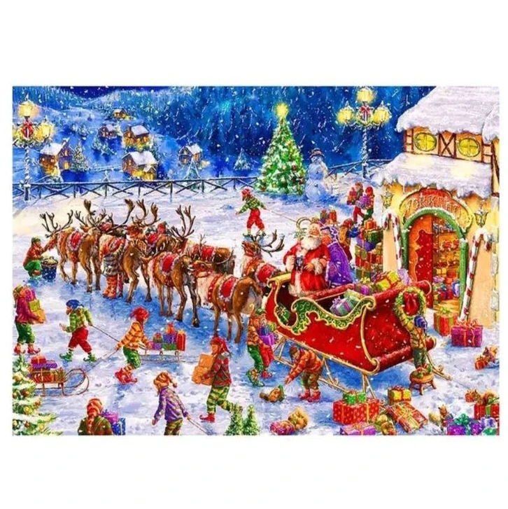 

Full Round Drill DIY 5D Diamond Painting Christmas Cross Stitch Diamond Embroidery Patterns rhinestones Diamond Mosaic
