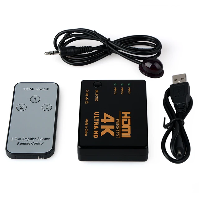 Best Price 3 Port HUB Switch HUB Splitter for XBOX 360 PS3 PS4 Projector UHD 3D 1080P Audio/Video Switch Splitter with IR Remote Control Best Price 3 Port HUB Switch HUB Splitter for XBOX 360 PS3 PS4 Projector UHD 3D 1080P Audio/Video Switch Splitter with IR Remote Control