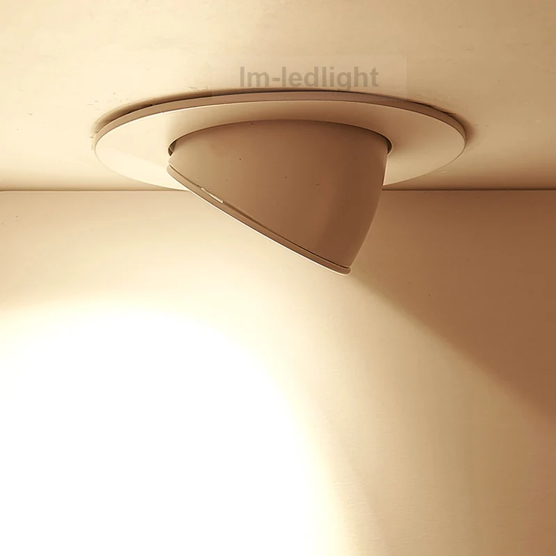 

COB led downlight 360 degree rotation embedded downlight warm white netural white cold white led spot light 20pcs/lot