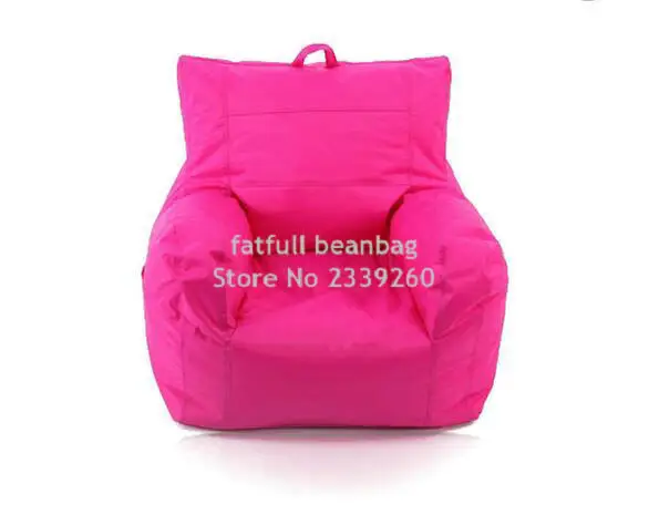 COVER ONLY , no filler-with side pocket and handle design big joe pink Fashion fabric armchair furniture, relax bean armchair