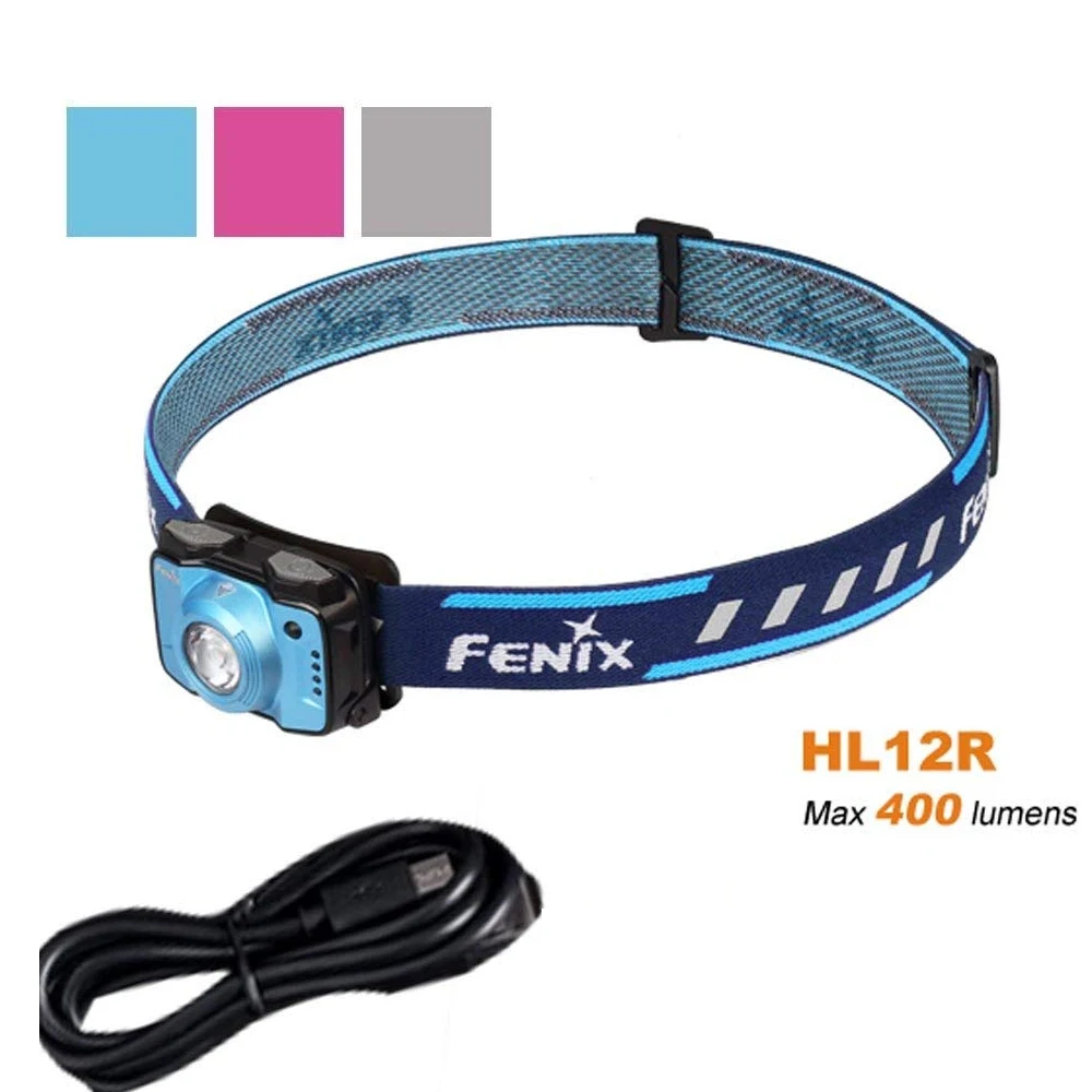 

Fenix HL12R 400 Lumen Neutral White + Red LED Compact USB Rechargeable Headlamp Built-in 1000mAh Li-polymer battery