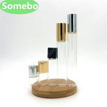 

1ml 2ml 5ml 8ml 10ml clear roll on roller bottles for essential oils roll-on refillable perfume bottle deodorant containers