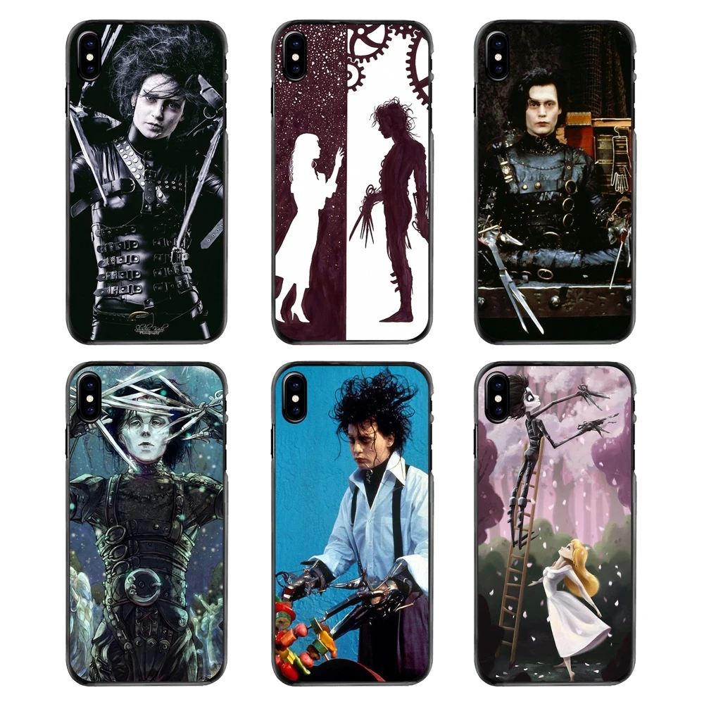 Edward Scissorhands art Print Movie For Samsung Galaxy A3 A5 A7 A8 J1 J2 J3 J5 J7 Prime 2015 2016 2017 Plastic Black Cover Case |