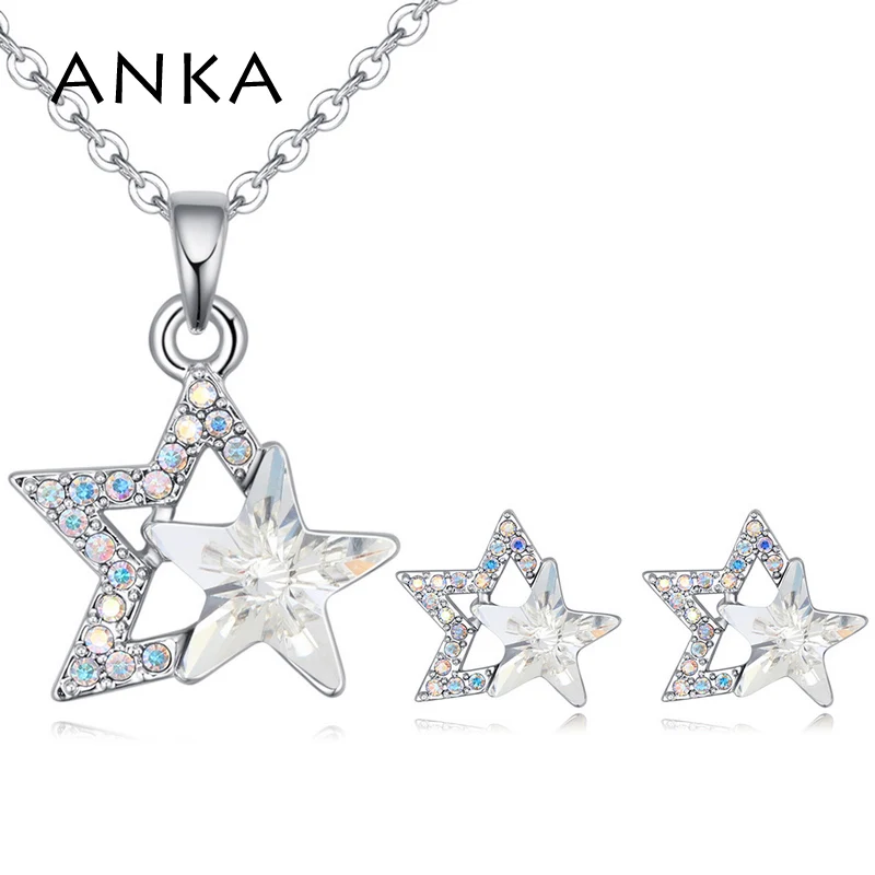 Анка абсолютно шины double star Форма с украшением в виде кристаллов колье серьги