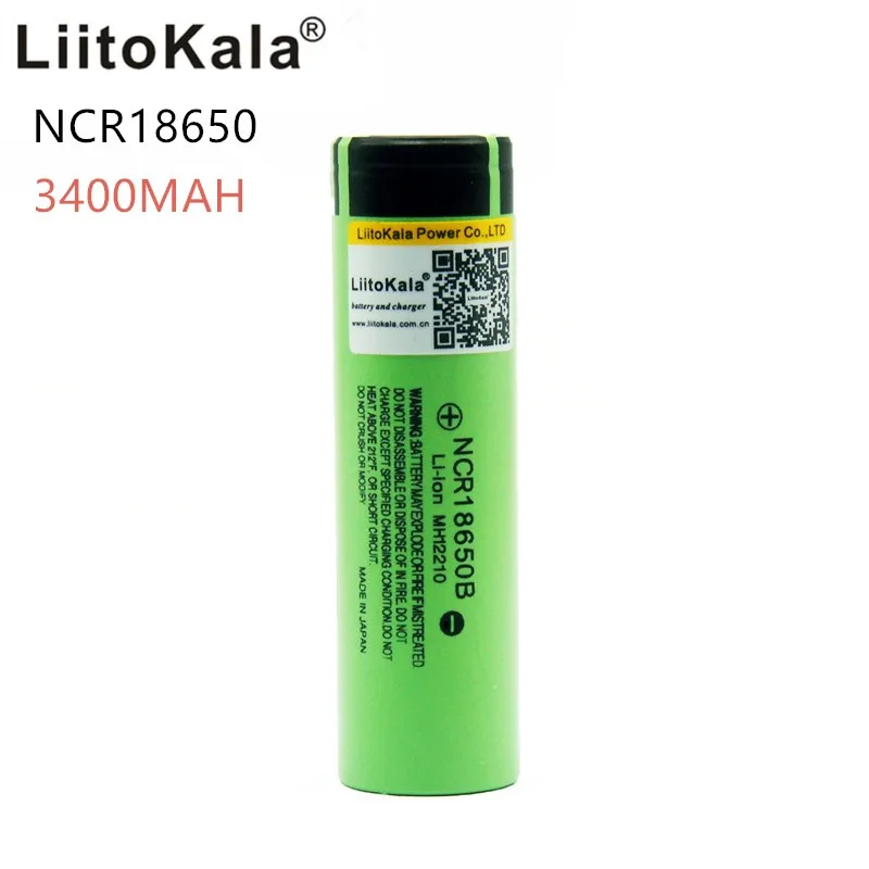 Liitokala 18650 NCR18650B 3400 mah литий-ионный аккумулятор 3,7 V 3400 аккумулятор - Цвет: 1PCS-Battery